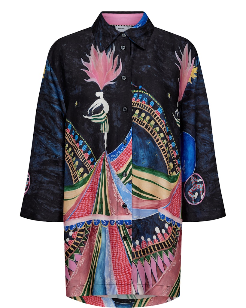 NÜMPH | STARLA SHIRT - OBSIDIAN