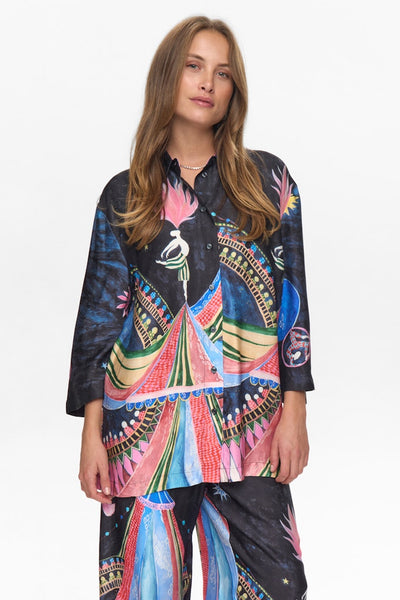 NÜMPH | STARLA SHIRT - OBSIDIAN