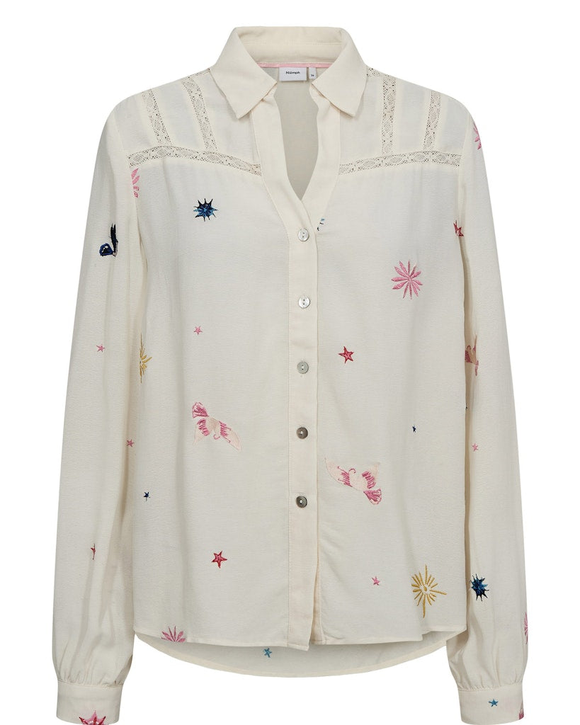 NÜMPH | TEKNA SHIRT - PRISTINE