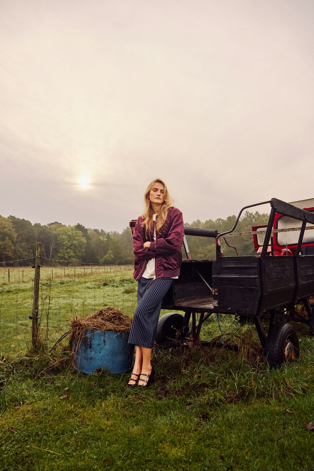 NÜMPH | FRIA OVERSIZE BOMBER JACKET - WINETASTING