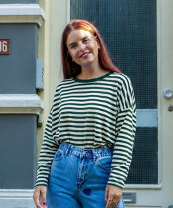 SAMMIE STRIPED SHIRT - GREEN
