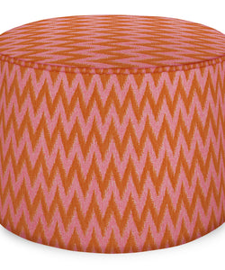 PALAIS SUSTAINABLE LUXURY | POUF ROSITA - ORANGE & PINK
