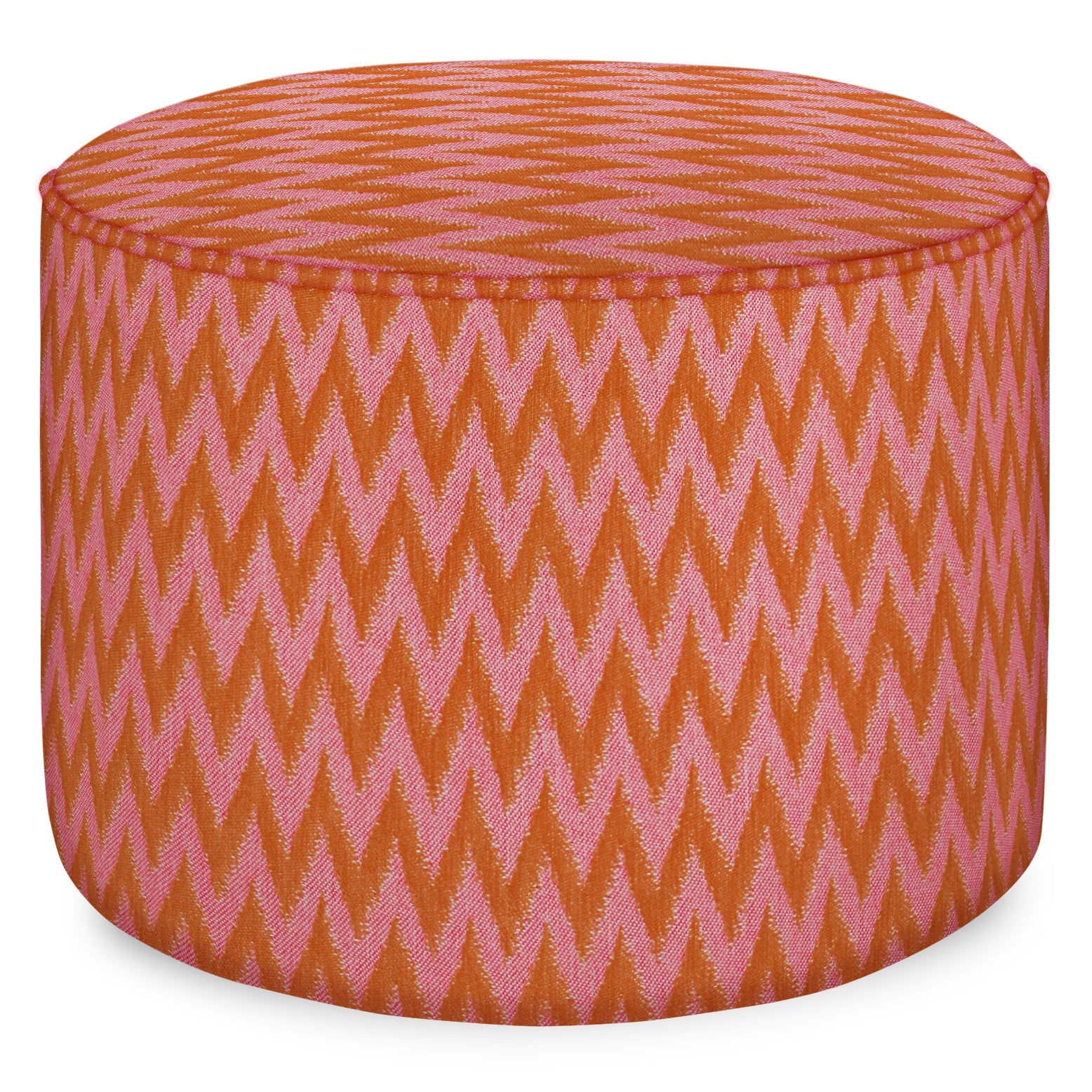 PALAIS SUSTAINABLE LUXURY | POUF ROSITA - ORANGE & PINK