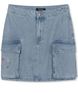 REFINED DEPARTMENT | JISEL DENIM SKIRT - LIGHT BLUE