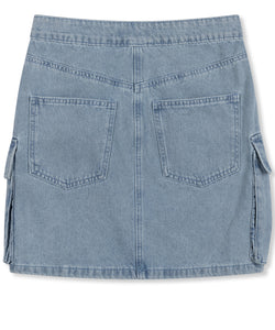 REFINED DEPARTMENT | JISEL DENIM SKIRT - LIGHT BLUE