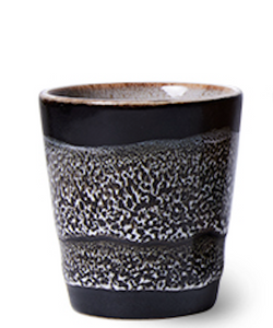 HKliving | 70'S RISTRETTO MUGS - GOOD VIBES ROCK ON