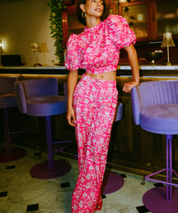 HARPER & YVE | HOLLY PANTS - FLIRTY FLOWER PINK