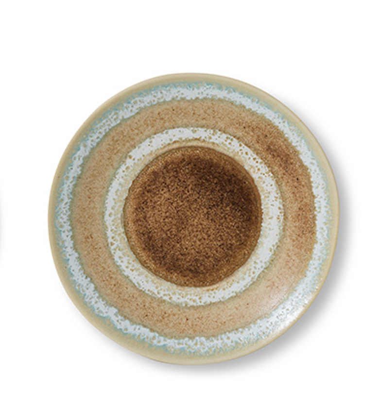 HKliving | 70S CERAMICS: SAUCER - SKYLINE