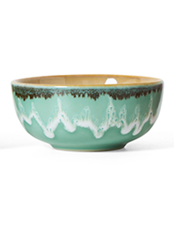HKliving | 70S CERAMICS: XS BOWL - MODERNIST: GREEN SEA