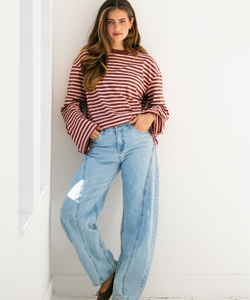 INOUE BARREL JEANS - BLUE