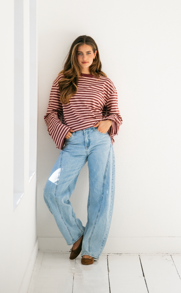 INOUE BARREL JEANS - BLUE
