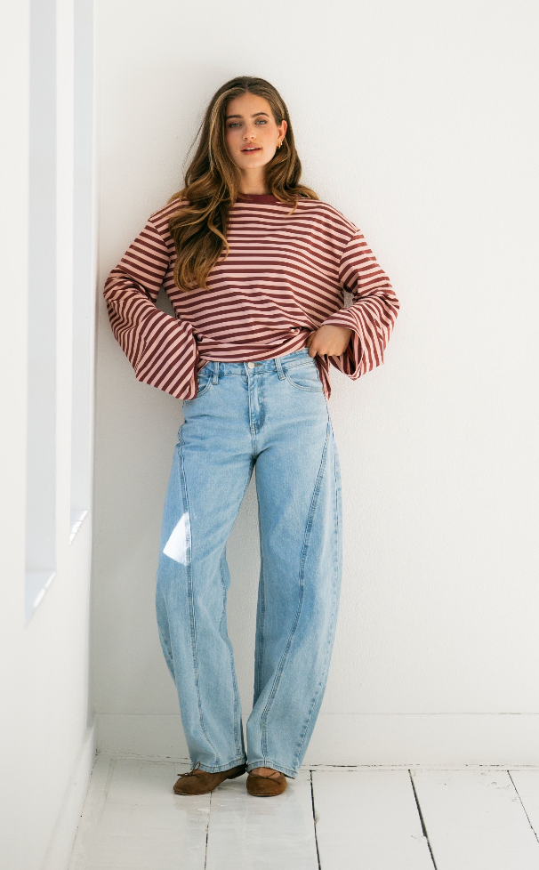 INOUE BARREL JEANS - BLUE