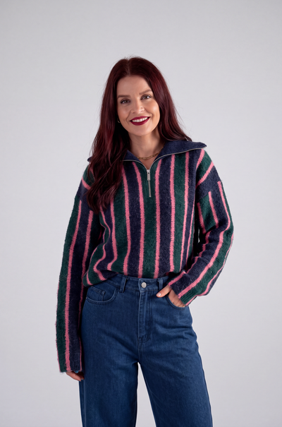 LOEKIE STRIPED PULLOVER - MULTI