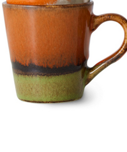 HKliving | 70S CERAMICS: ESPRESSO MUGS - RETRO