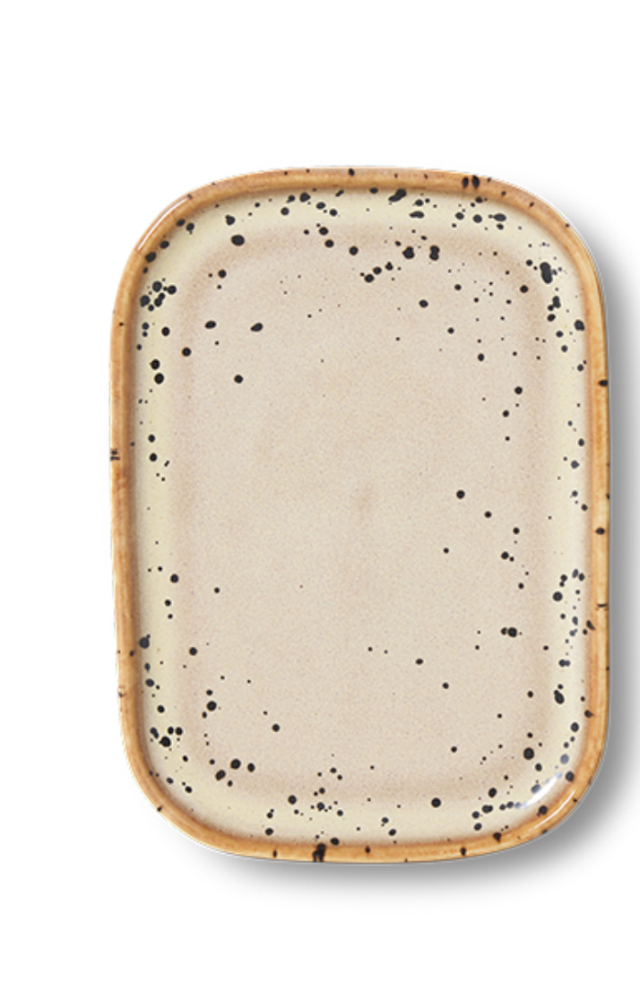 HKliving | 70S CERAMICS: SMALL TRAY - CRAYON