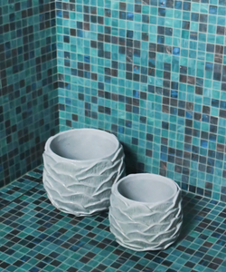 BAHNE & CO | FLOWERPOT WITH LEAVES - MEDIUM