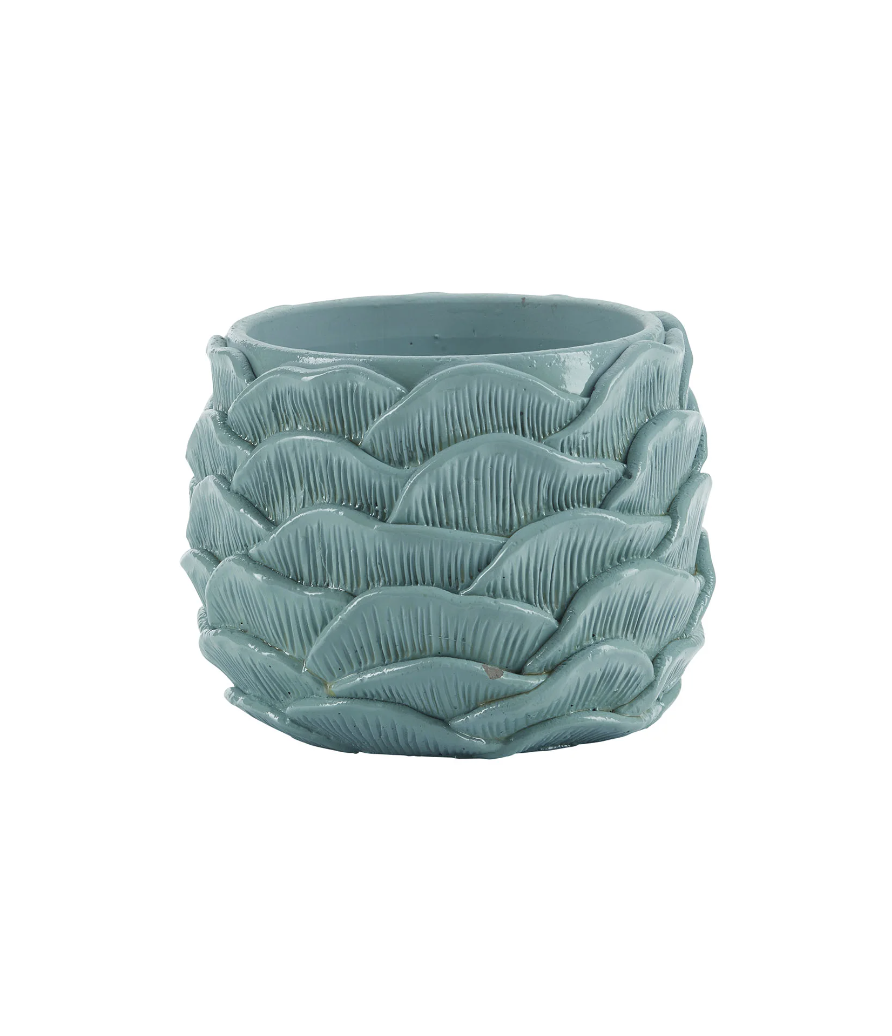 BAHNE & CO | FLOWERPOT WITH LEAVES - MEDIUM