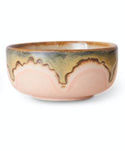 HKliving | 70S CERAMICS: DESSERT BOWL - HARBOUR: BLOSSOM