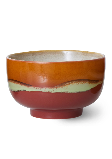 HKliving | 70S CERAMICS: NOODLE BOWL - GEYSER: CLAY
