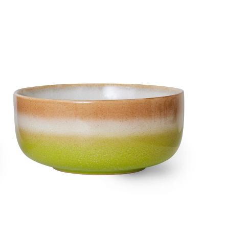 HKliving | 70S CERAMICS: DESSERT BOWLS - HUMUS