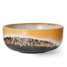 HKliving | 70S CERAMICS: TAPAS BOWL - CRYSTAL: FIRE