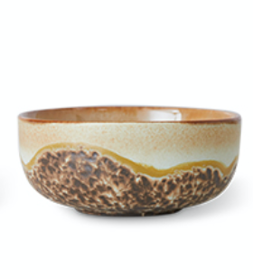 HKliving | 70S CERAMICS: TAPAS BOWL DRIFT - SHELL