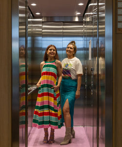 BERAWA LUXE | KOKOMO JACQUARD SKIRT - TURQUOISE / GREEN