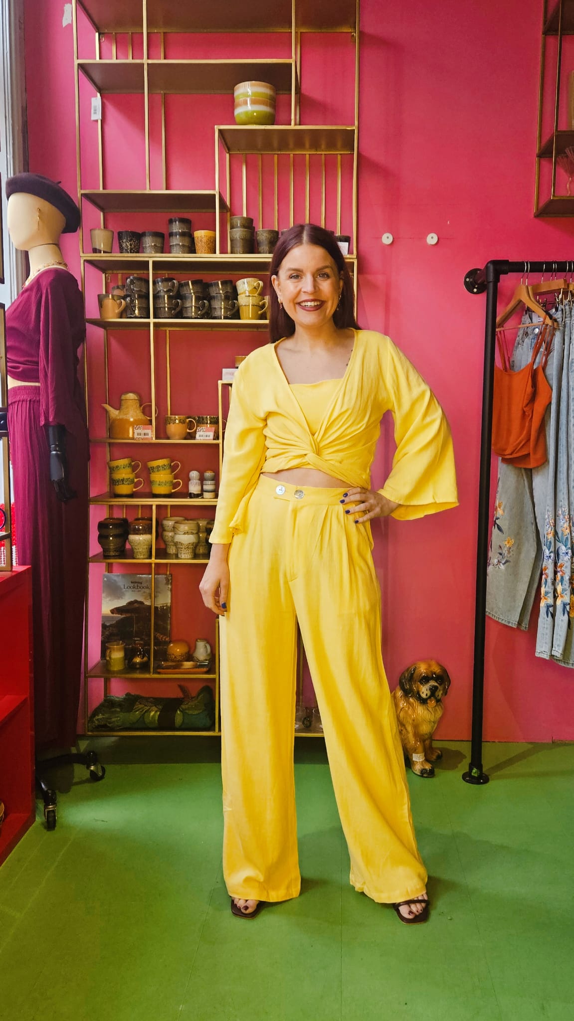 BERAWA LUXE | GREER LINEN PANTS - PASTEL YELLOW