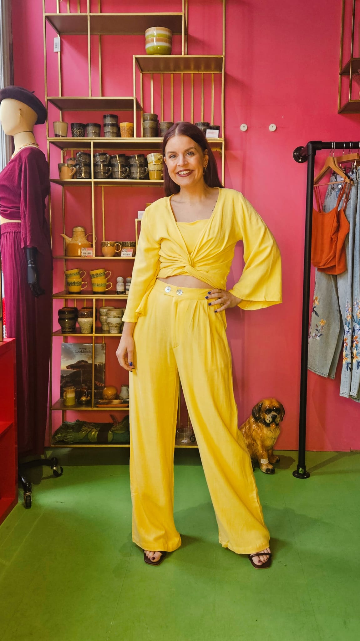 BERAWA LUXE | GREER LINEN PANTS - PASTEL YELLOW