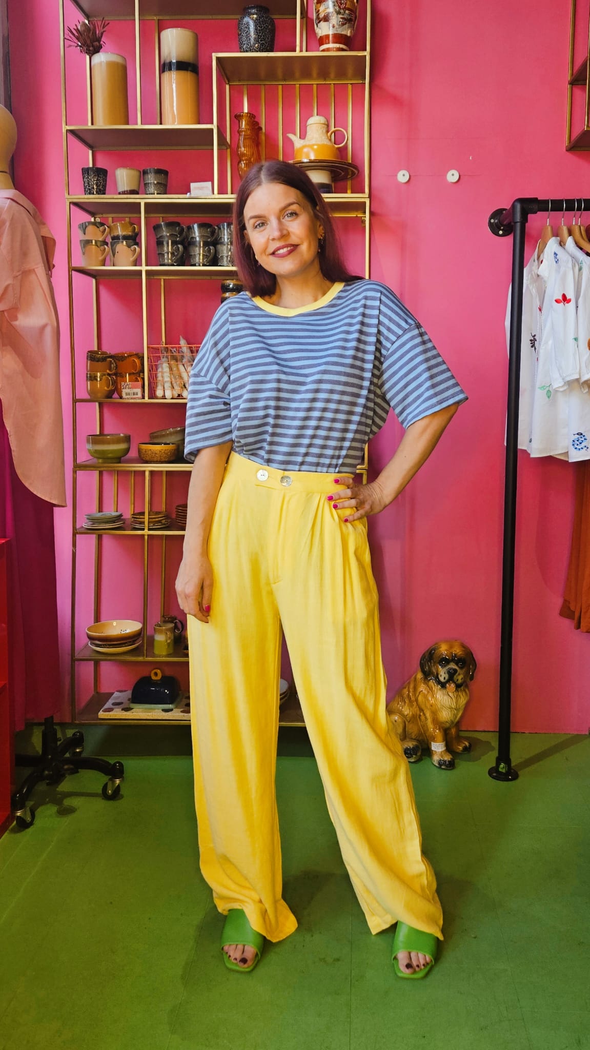 BERAWA LUXE | GREER LINEN PANTS - PASTEL YELLOW