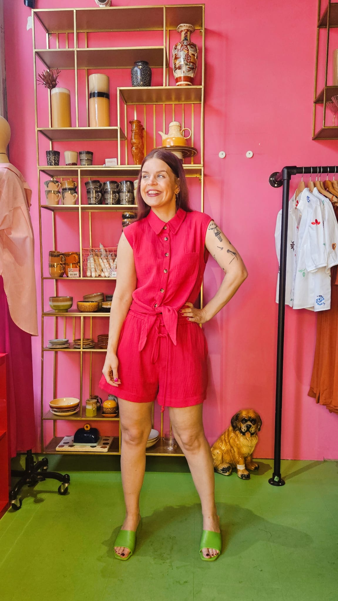 GRACE & MILA | RIO SHORTS - CERISE