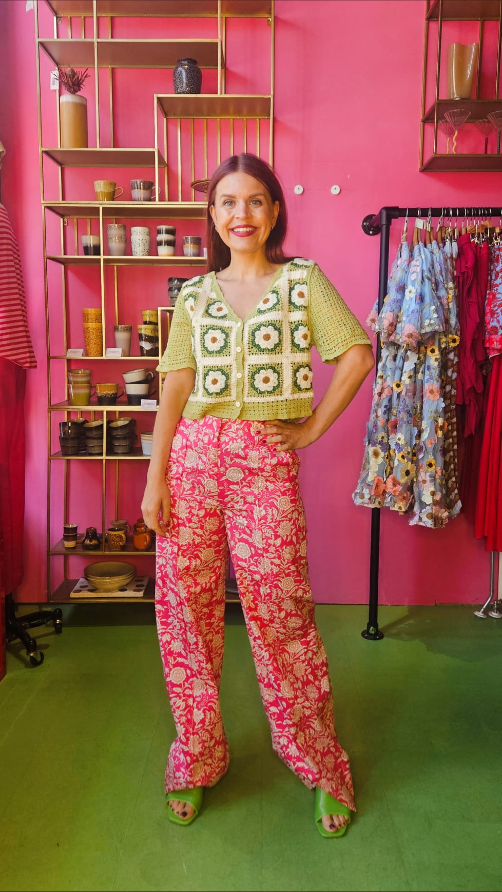 HARPER & YVE | HOLLY PANTS - FLIRTY FLOWER PINK