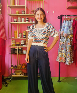 NÜMPH | MIAMI PANTS - DARK BLUE DENIM