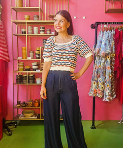 NÜMPH | MIAMI PANTS - DARK BLUE DENIM