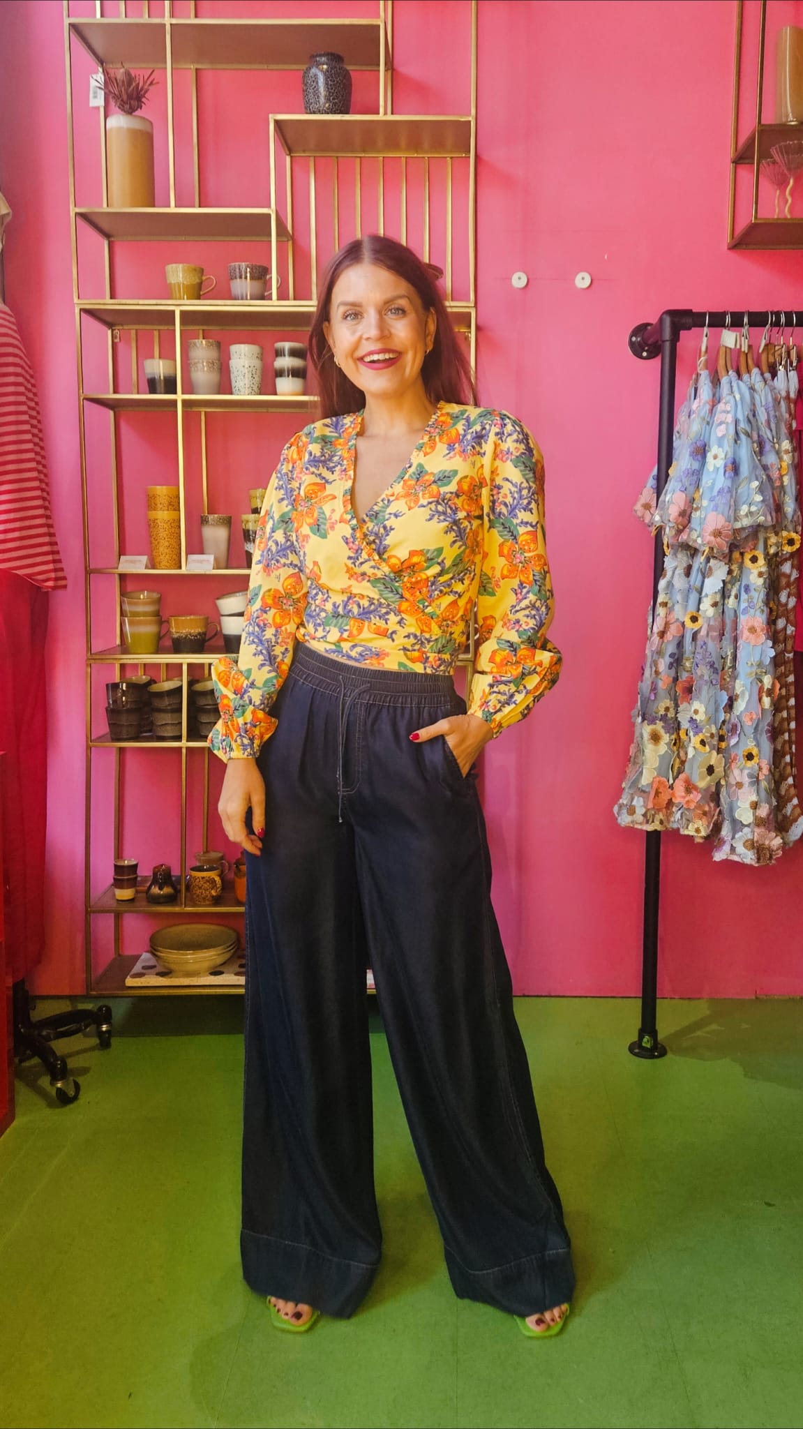 NÜMPH | MIAMI PANTS - DARK BLUE DENIM