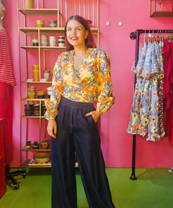 NÜMPH | MIAMI PANTS - DARK BLUE DENIM