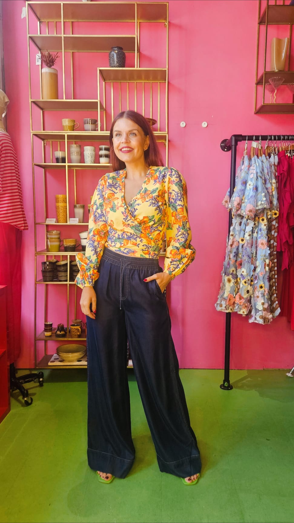 NÜMPH | MIAMI PANTS - DARK BLUE DENIM