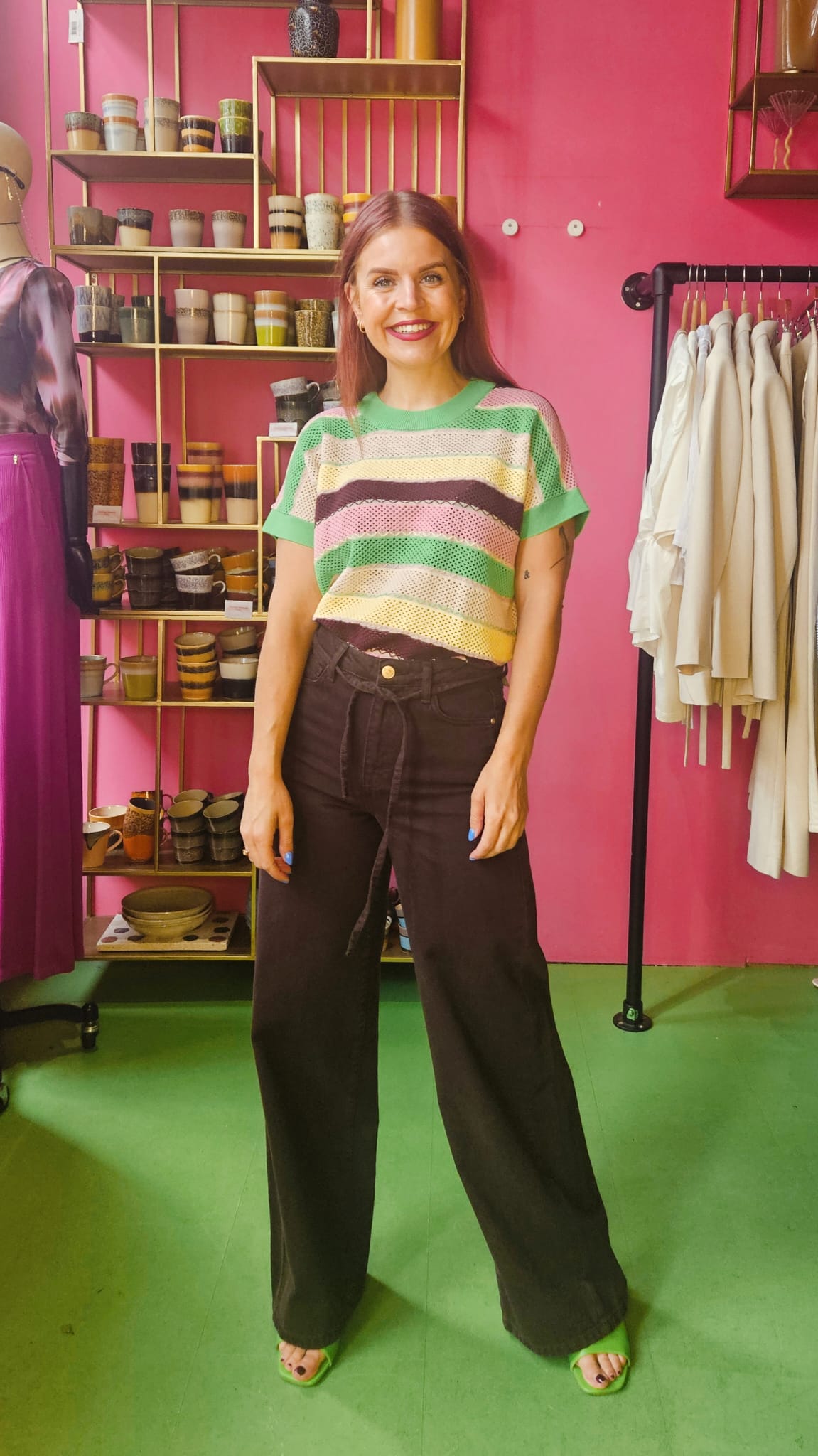 NÜMPH | MIVA SS PULLOVER - POISON GREEN