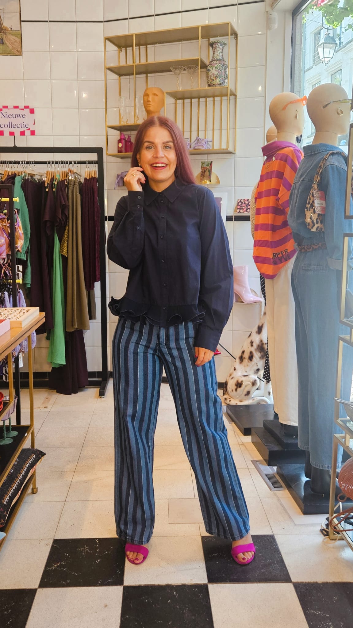 Y.A.S | TRAVIS LS SHIRT - NAVY BLAZER