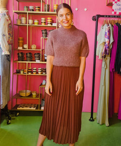 GRACE & MILA | SAULE SS PULLOVER - TERRACOTTA