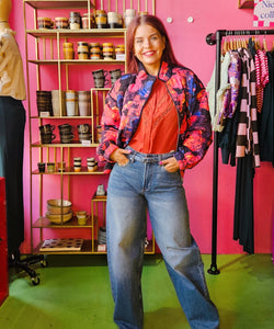 Y.A.S | FIPURA LS QUILTED JACKET - NAVY BLAZER LIMO