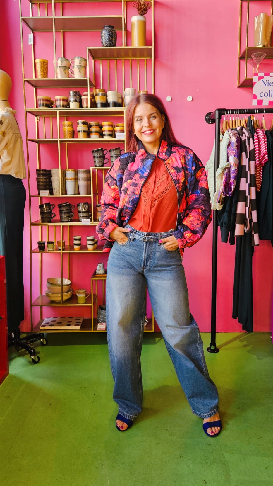 Y.A.S | FIPURA LS QUILTED JACKET - NAVY BLAZER LIMO