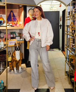 Y.A.S | KAMMY LS QUILTED JACKET - BIRCH