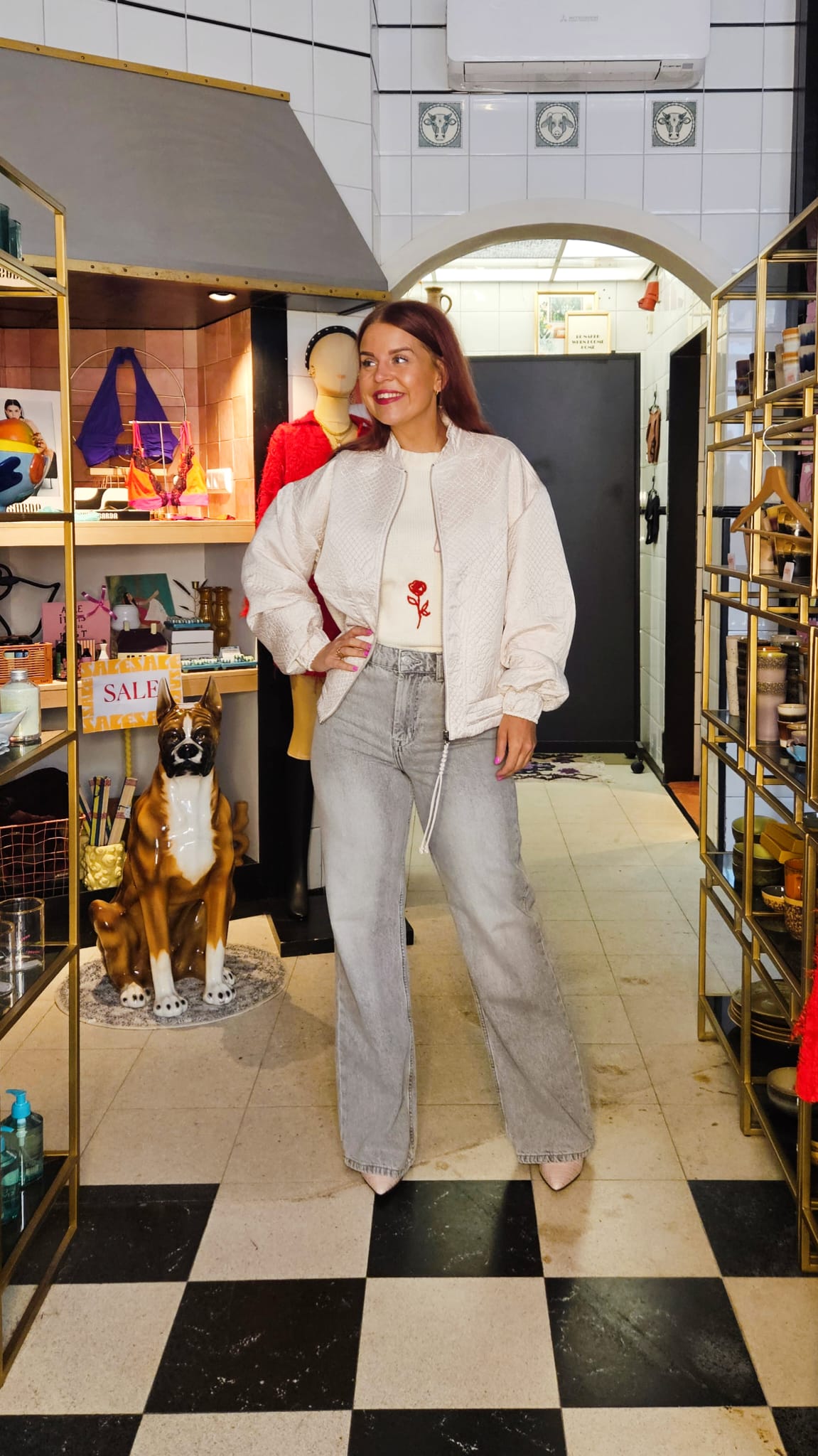 Y.A.S | KAMMY LS QUILTED JACKET - BIRCH