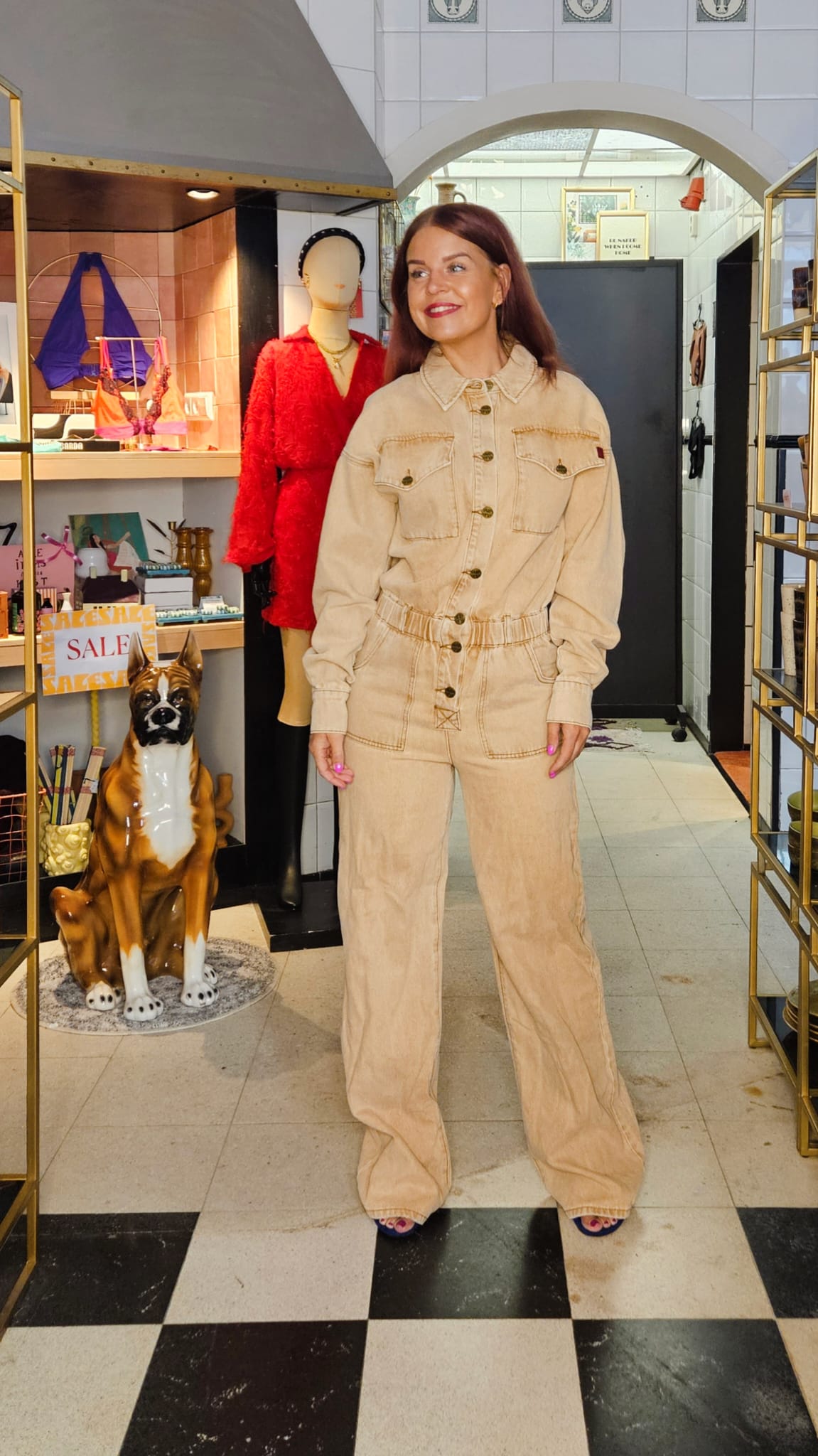 HARPER & YVE |  JACKY JUMPSUIT - BEIGE