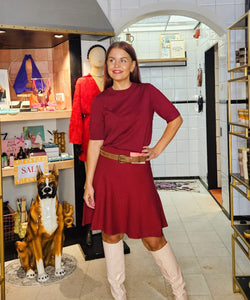 Y.A.S | FONNY HW KNIT SKIRT - TIBETAN RED