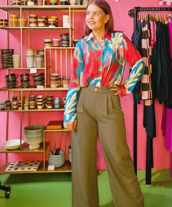 HANK LADY TROUSERS - PATINA GREEN