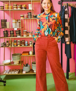 COMPAÑÍA FANTÁSTICA | LEAFS BLOUSE - MULTICOLOR