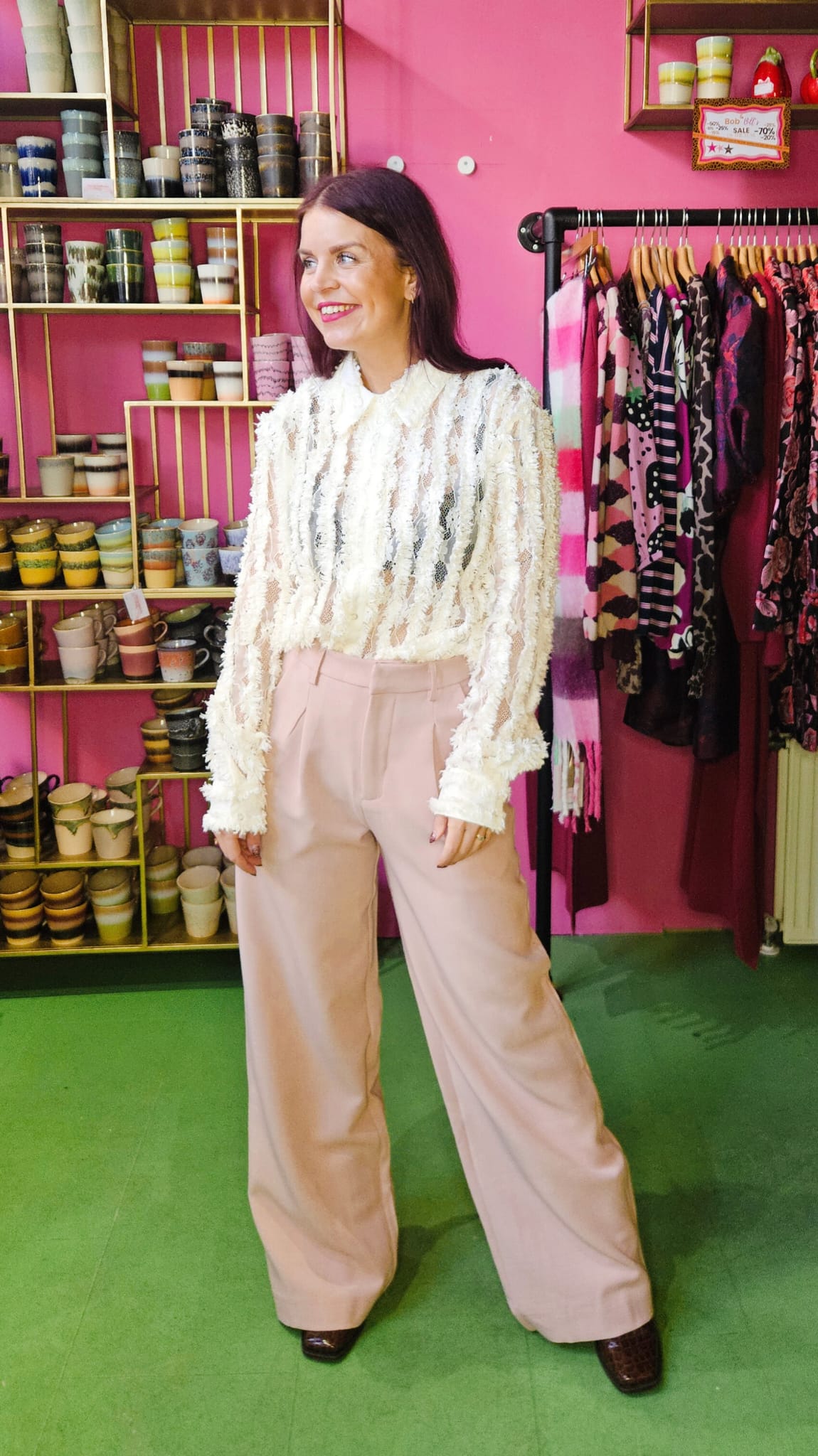 YAS | FRAYLY LS SHIRT - BIRCH