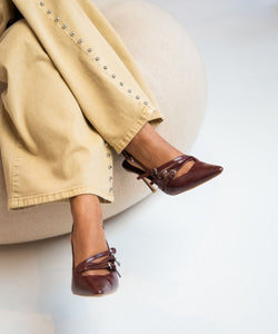 JUTTA STUD JEANS - CAMEL